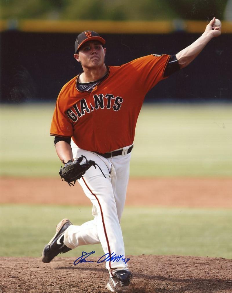 STEVE OKERT SAN FRANCISCO GIANTS SIGNED AUTOGRAPHED 8X10 PHOTO W/COA