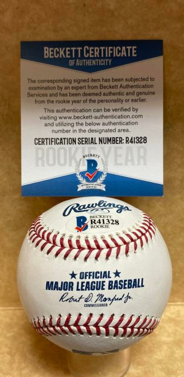 TREVOR STEPHAN  NEW YORK YANKEES ROOKIE YEAR SIGNED M.L. BASEBALL BECKETT R41328