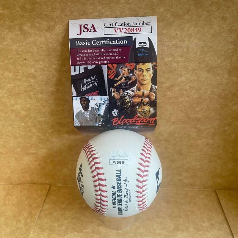 TERRY PENDLETON CARDINALS 85,87 NL CHAMPS SIGNED AUTOGRAPHED JSA VV20849