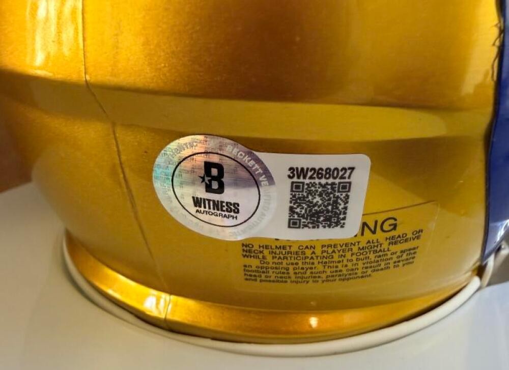 DESEAN JACKSON LOS ANGELES RAMS SIGNED AUTO  FLASH MINI HELMET BECKETT