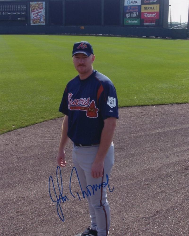 JOHN THOMSON ATLANTA BRAVES SIGNED AUTOGRAPHED  8X10 PHOTO