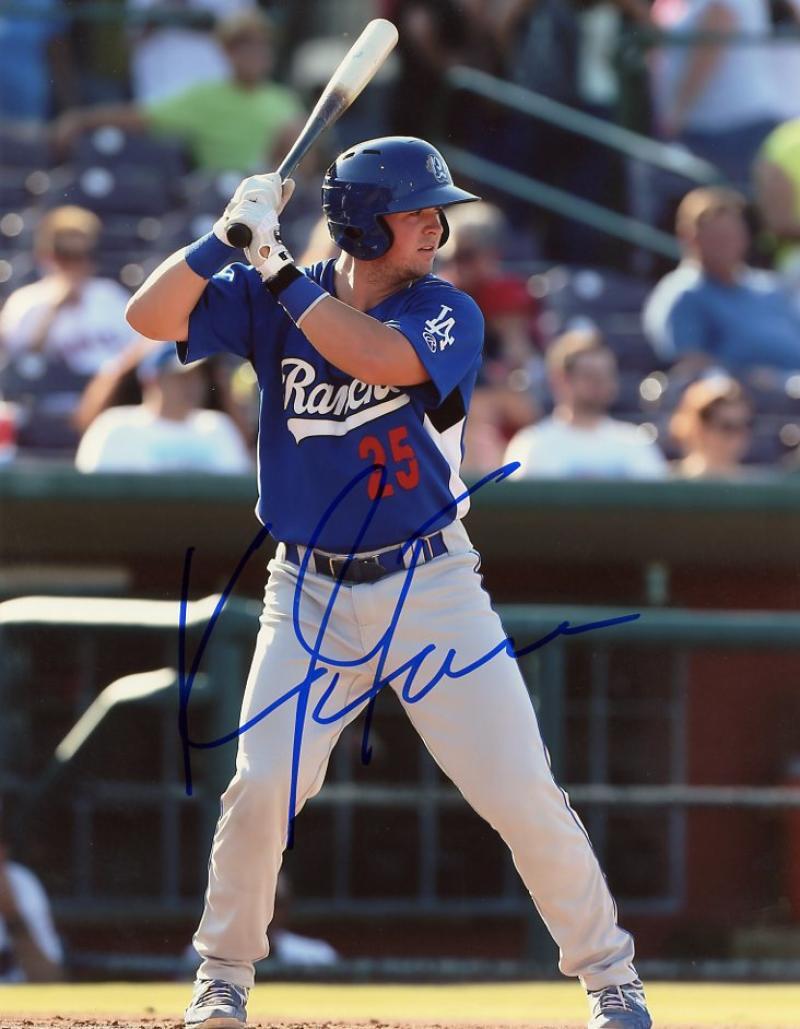 KYLE FARMER LOS ANGELES DODGERS SIGNED 8X10 PHOTO W/COA