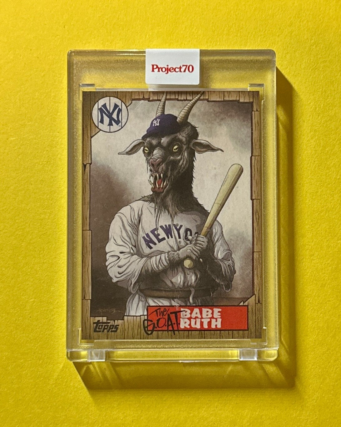 2021 TOPPS PROJECT 70 BABE RUTH THE GOAT #666 ALEX PARDEE YANKEES