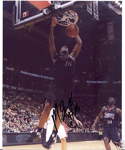 MARREESE SPEIGHTS PHILADELPHIA 76ERS SIGNED 8X10 PHOTO