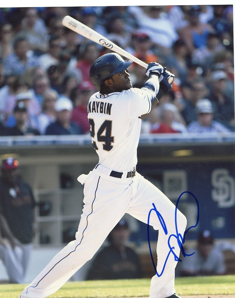 CAMERON  MAYBIN    #24    SAN DIEGO  PADRES  SIGNED   AUTO   8X10   PHOTO  W/COA