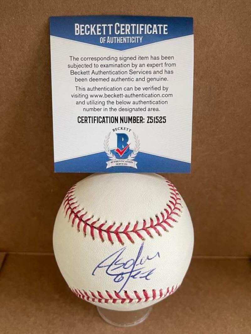 ALAY SOLER NEW YORK METS/CUBS SIGNED AUTO M.L. BASEBALL BECKETT Z51525