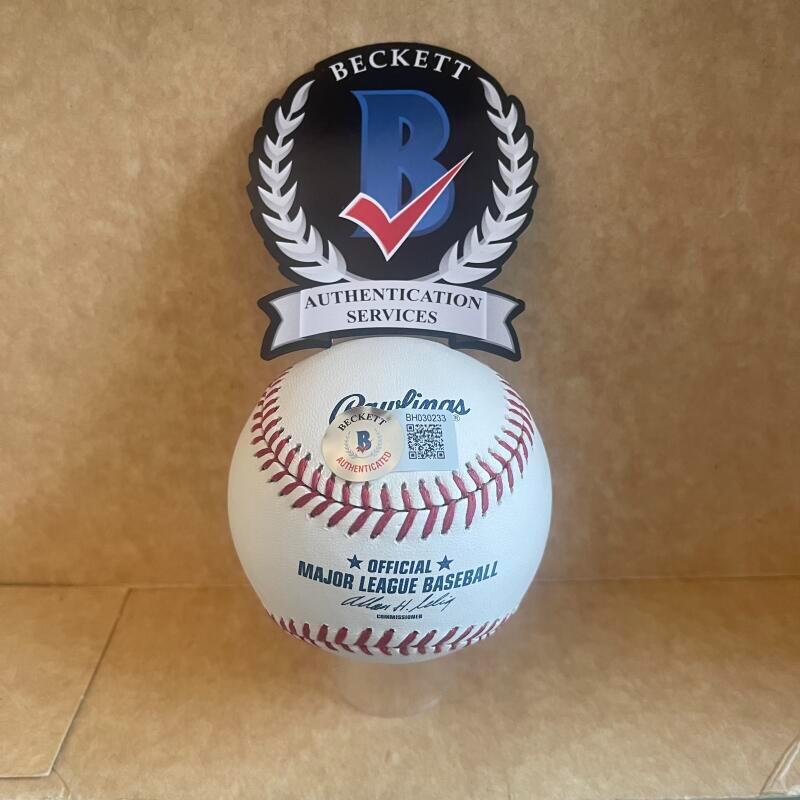 LEONYS MARTIN CUBA/TIGERS/CUBS SIGNED AUTO M.L. BASEBALL BAS AUTHENTICATED