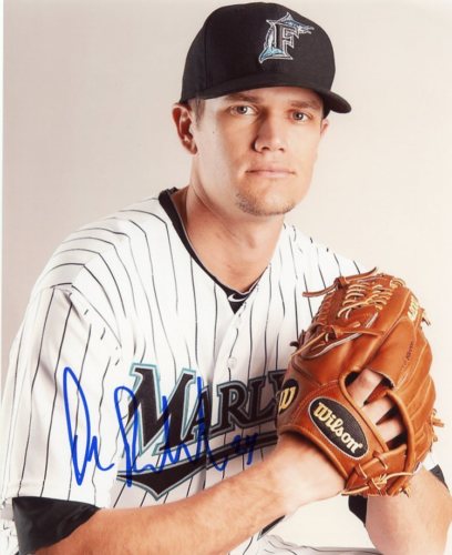 DUSTIN RICHARDSON FLORIDA MARLINS SIGNED 8X10 PHOTO COA