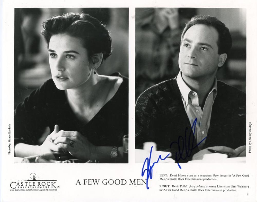 KEVIN POLLAK "A FEW GOOD MEN" PROMO SIGNED AUTOGRAPHED 8X10 PHOTO W/ COA