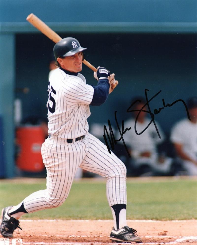 MIKE STANLEY NEW YORK YANKEES SIGNED   8X10 PHOTO W/ COA