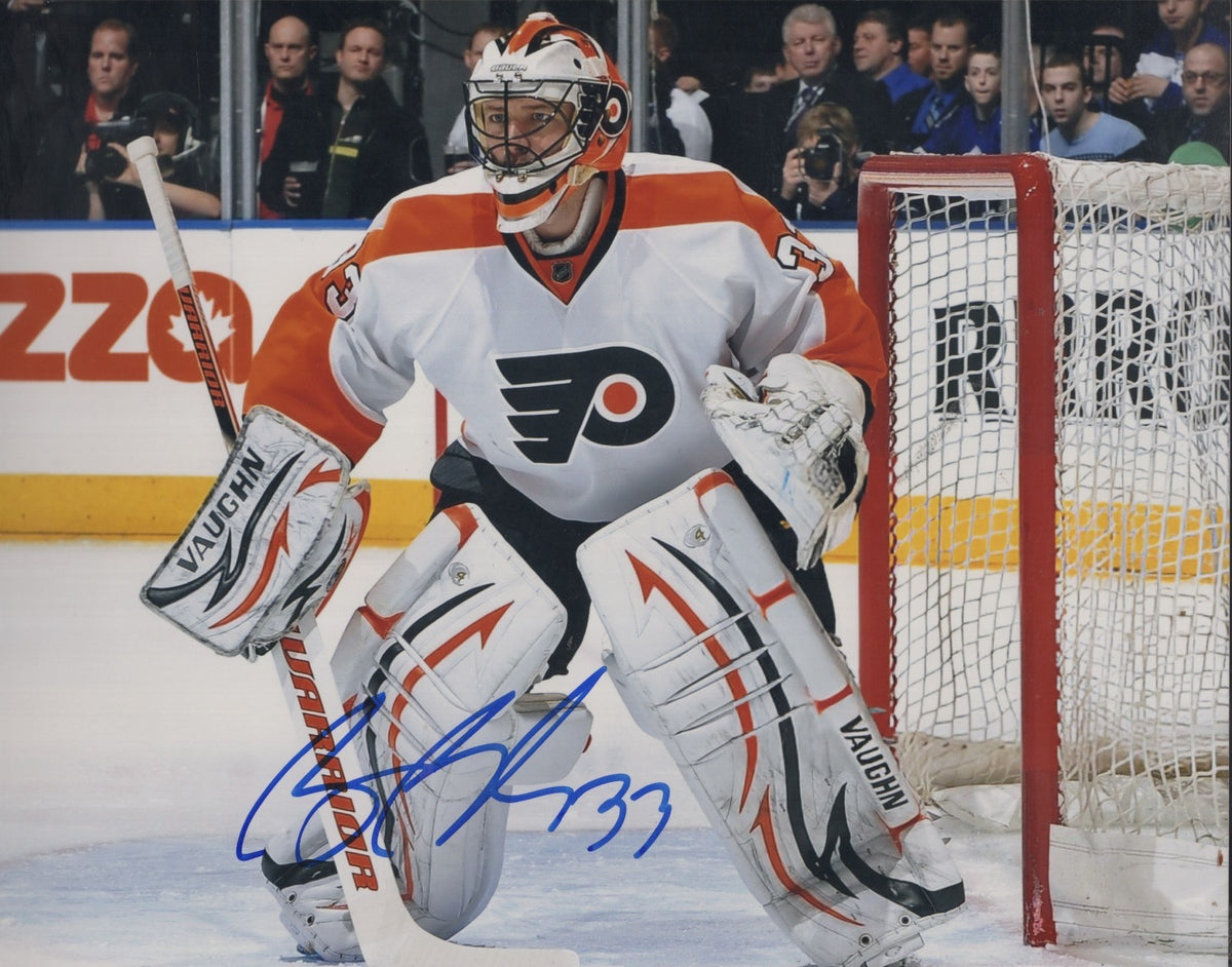 BRIAN BOUCHER PHILADELPHIA FLYERS TNT SIGNED AUTOGRAPHED 8X10 PHOTO W/ COA