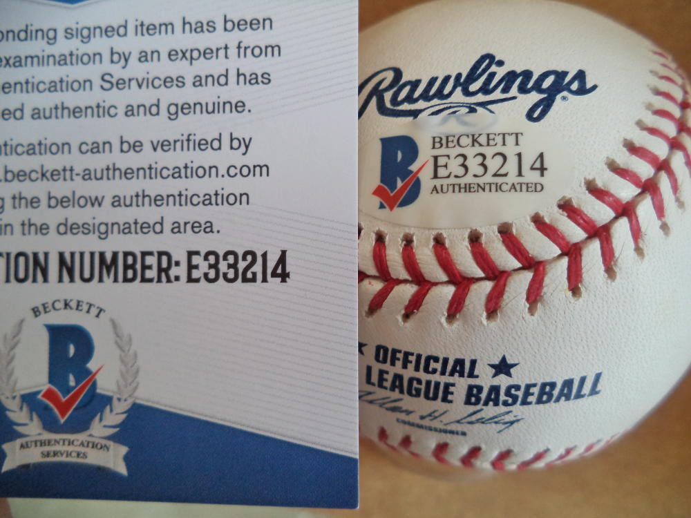 ED KRANEPOOL 69 WSC METS SIGNED AUTOGRAPHED M.L. BASEBALL BECKETT E33214