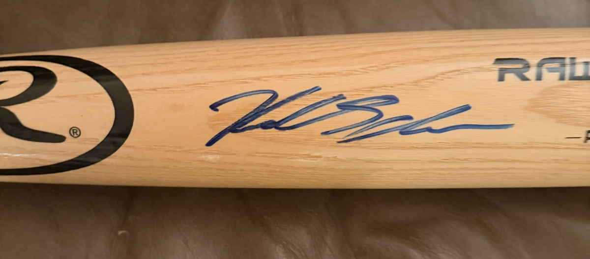KYLE SCHWARBER PHILLIES SIGNED RAWLINGS BAT JSA AUTH