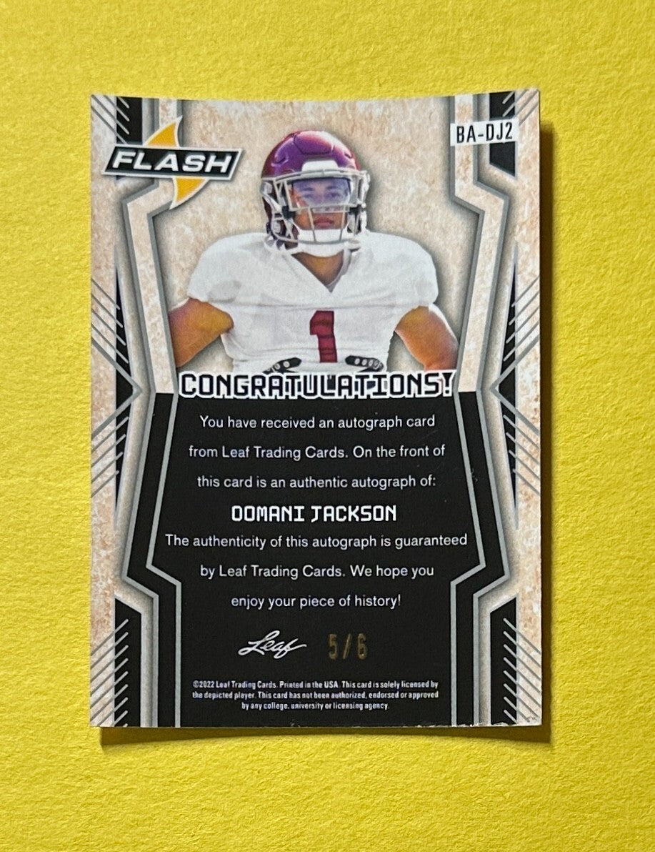 2022 LEAF FLASH DOMANI JACKSON SSP AUTO /6 #BA-DJ2