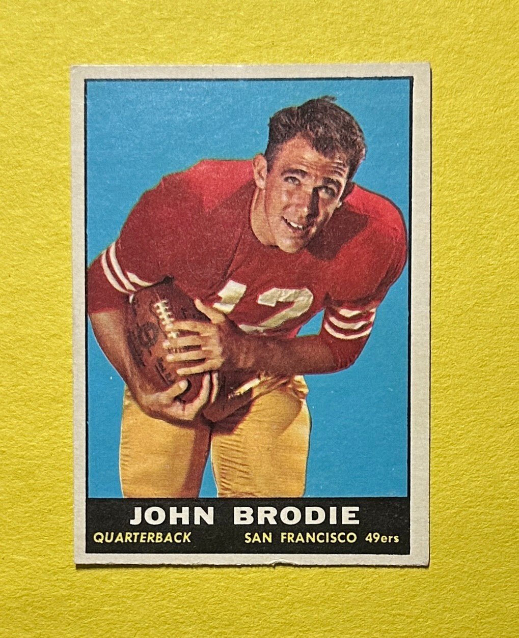 1961 TOPPS JOHN BRODIE #59 49ERS