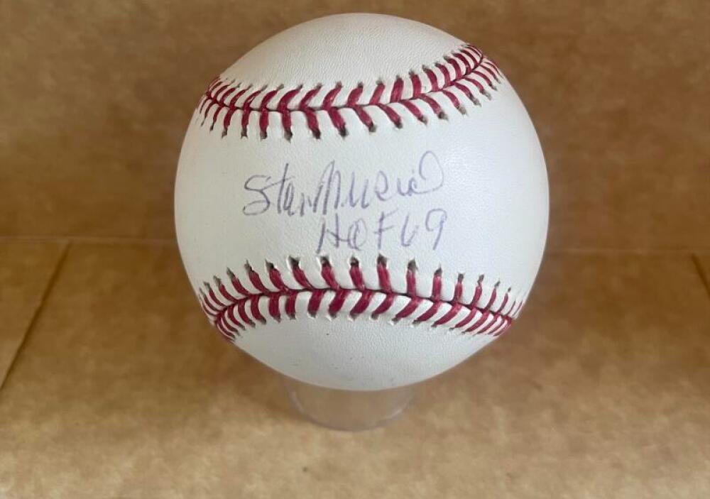 STAN MUSIAL CARDINALS HOF 69  SIGNED AUTOGRAPHED M.L. BASEBALL JSA AUTH