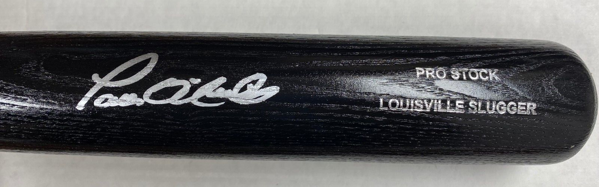 PAUL O'NEIL NEW YORK YANKEES SIGNED AUTOGRAPH AUTO BLACK LV SLUGGER PRO BAT JSA