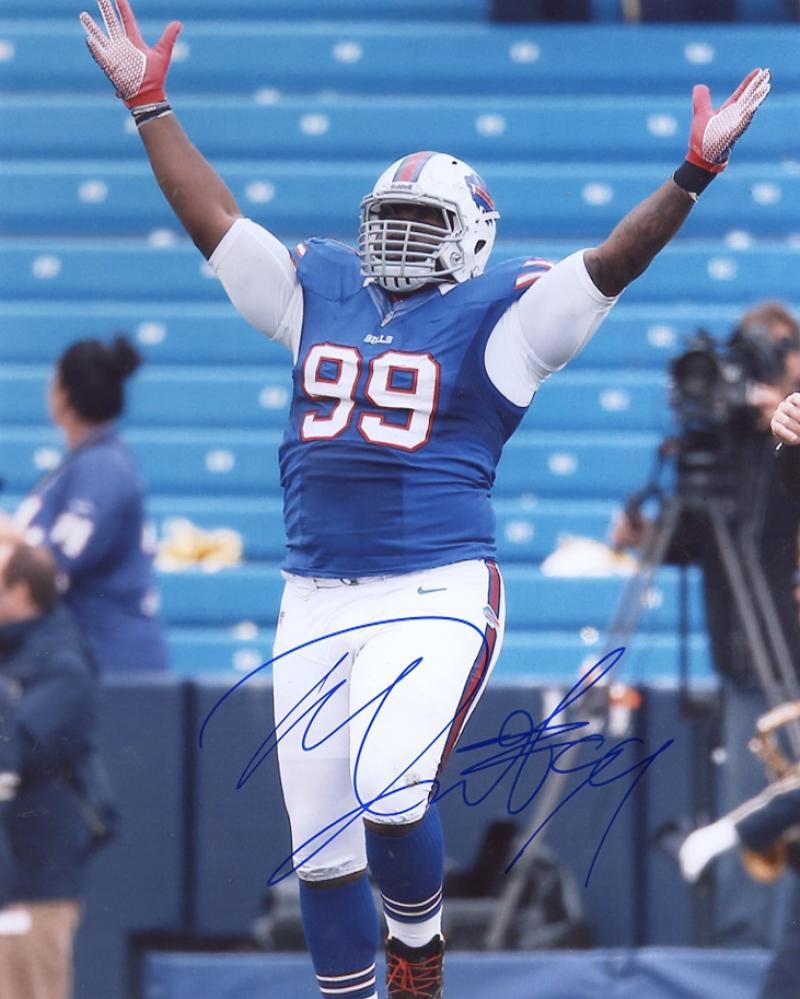 MARCELL  DAREUS   BUFFALO  BILLS #99   SIGNED AUTOGRAPHED 8X10  PHOTO  W/COA