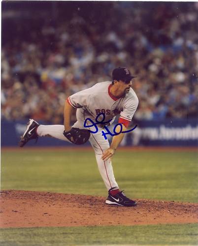 JOHN HALAMA BOSTON RED SOX SIGNED 8X10 PHOTO W/COA