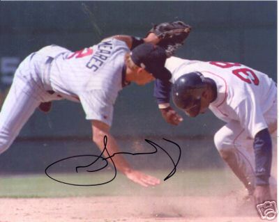 LEE TINSLEY BOSTON RED SOX SIGNED 8X10 PHOTO W/COA