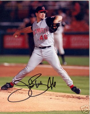 JASON BERE CINCINNATI REDS SIGNED 8X10 PHOTO W/COA