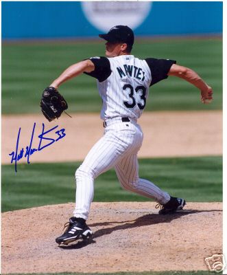 MATT MANTEI FLORIDA MARLINS SIGNED 8X10 PHOTO W/COA