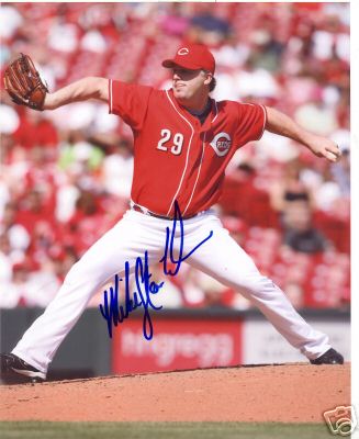 MIKE STANTON CINCINNATI REDS SIGNED 8X10 PHOTO W/COA