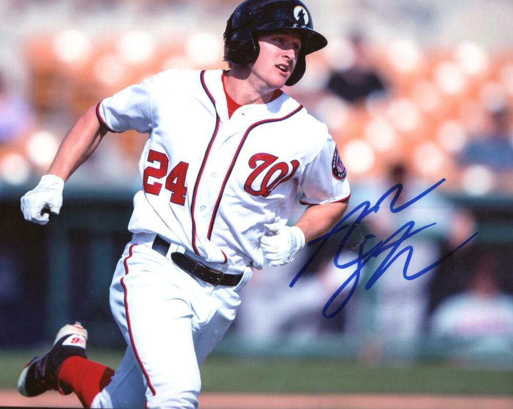 ANDREW STEVENSON WASHINGTON NATIONALS SIGNED AUTOGRAPHED 8X10 PHOTO W/ COA
