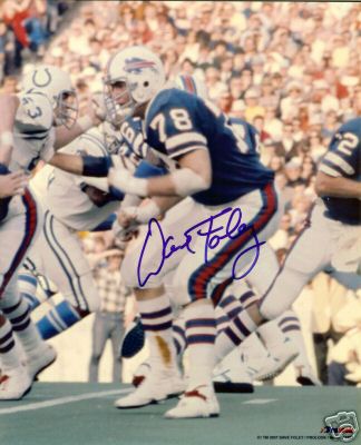 DAVE FOLEY   BUFFALO BILLS   SIGNED 8X10 PHOTO