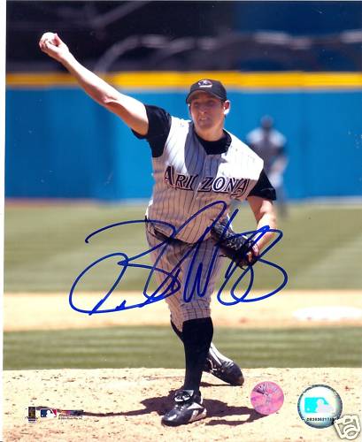 BRANDON WEBB ARIZONA DIAMONDBACKS SIGNED 8X10 PHOTO COA