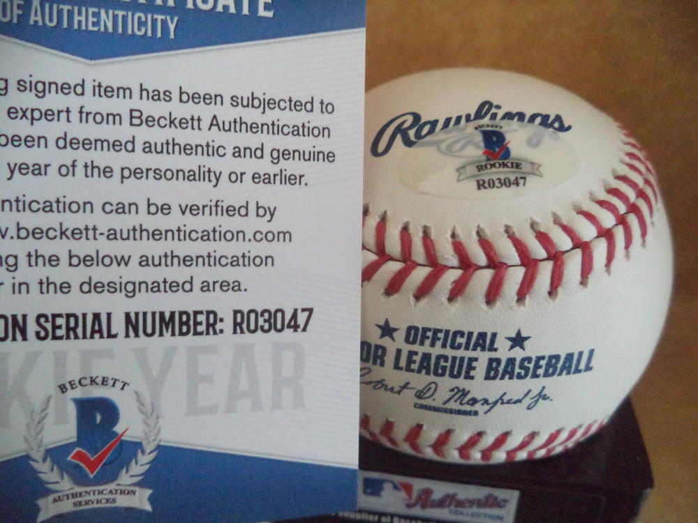 KEVIN MAITAN ANGELS AUTOGRAPH SIGNED ROOKIE YEAR BASEBALL BECKETT R03047