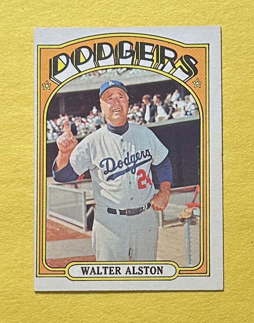 1972 TOPPS WALTER ALSTON #749 DODGERS
