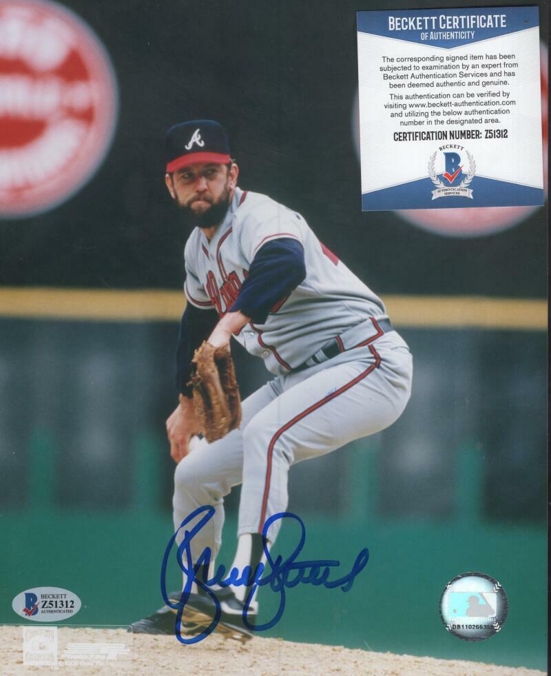 BRUCE SUTTER ATLANTA BRAVES  SIGNED AUTOGRAPHED 8X10 PHOTO BAS Z51312