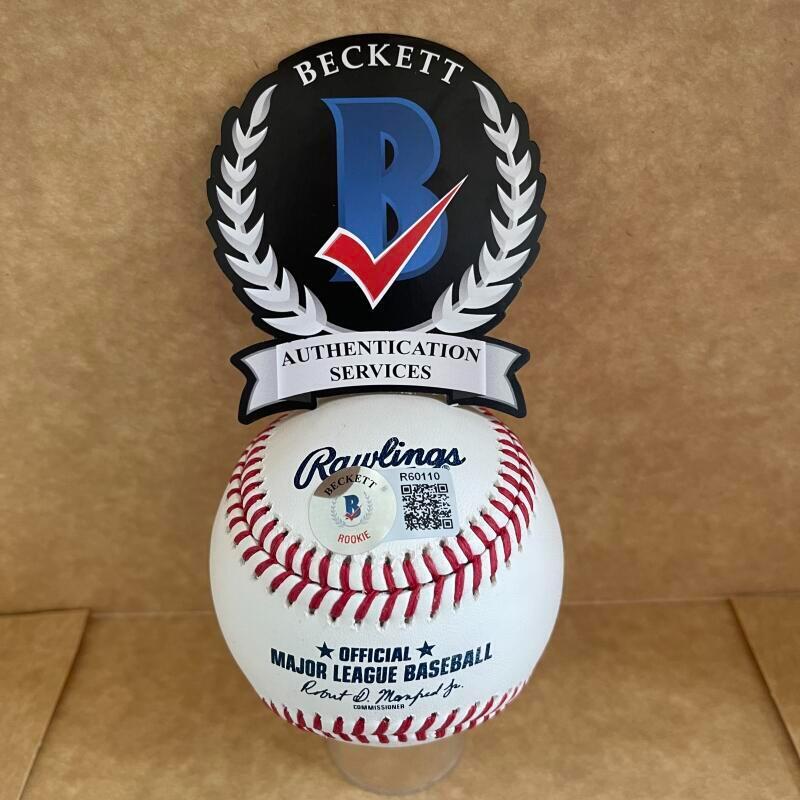ESTIVEN MACHADO BLUE JAYS SIGNED AUTOGRAPHED M.L. BASEBALL BECKETT AUTHENTICATED