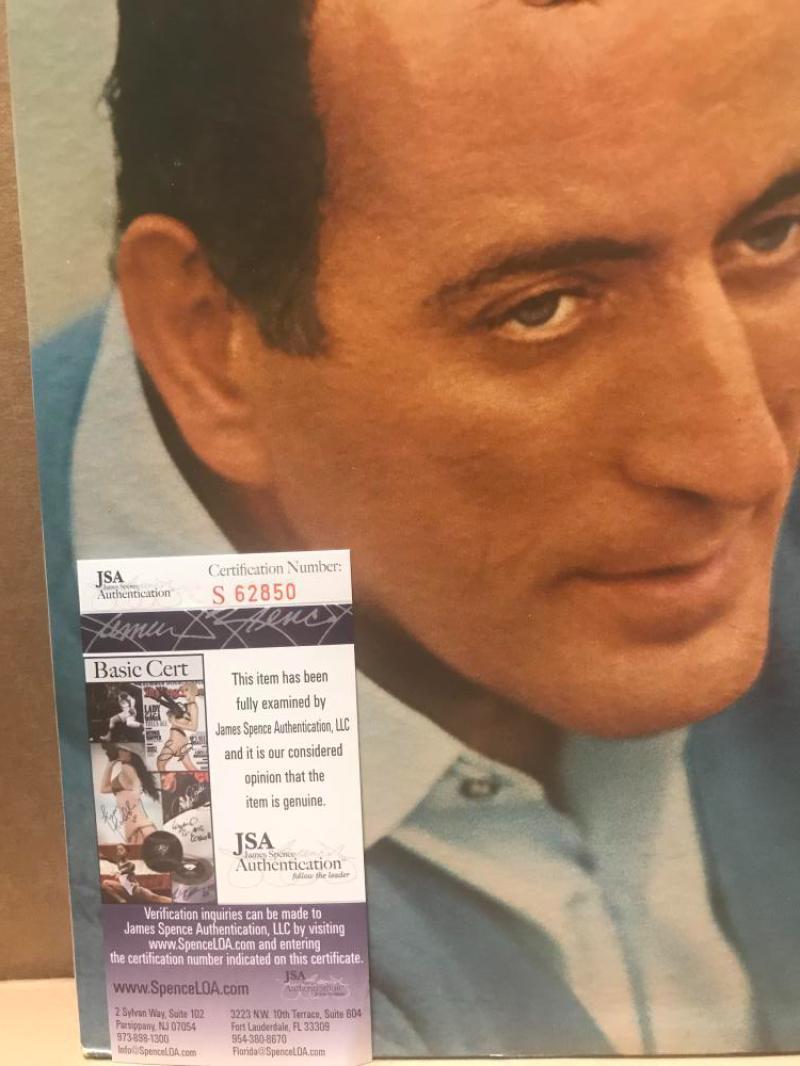 TONY BENNETT "THE MOVIE SONG ALBUM"  SIGNED VINYL LP RECORD JSA S62850
