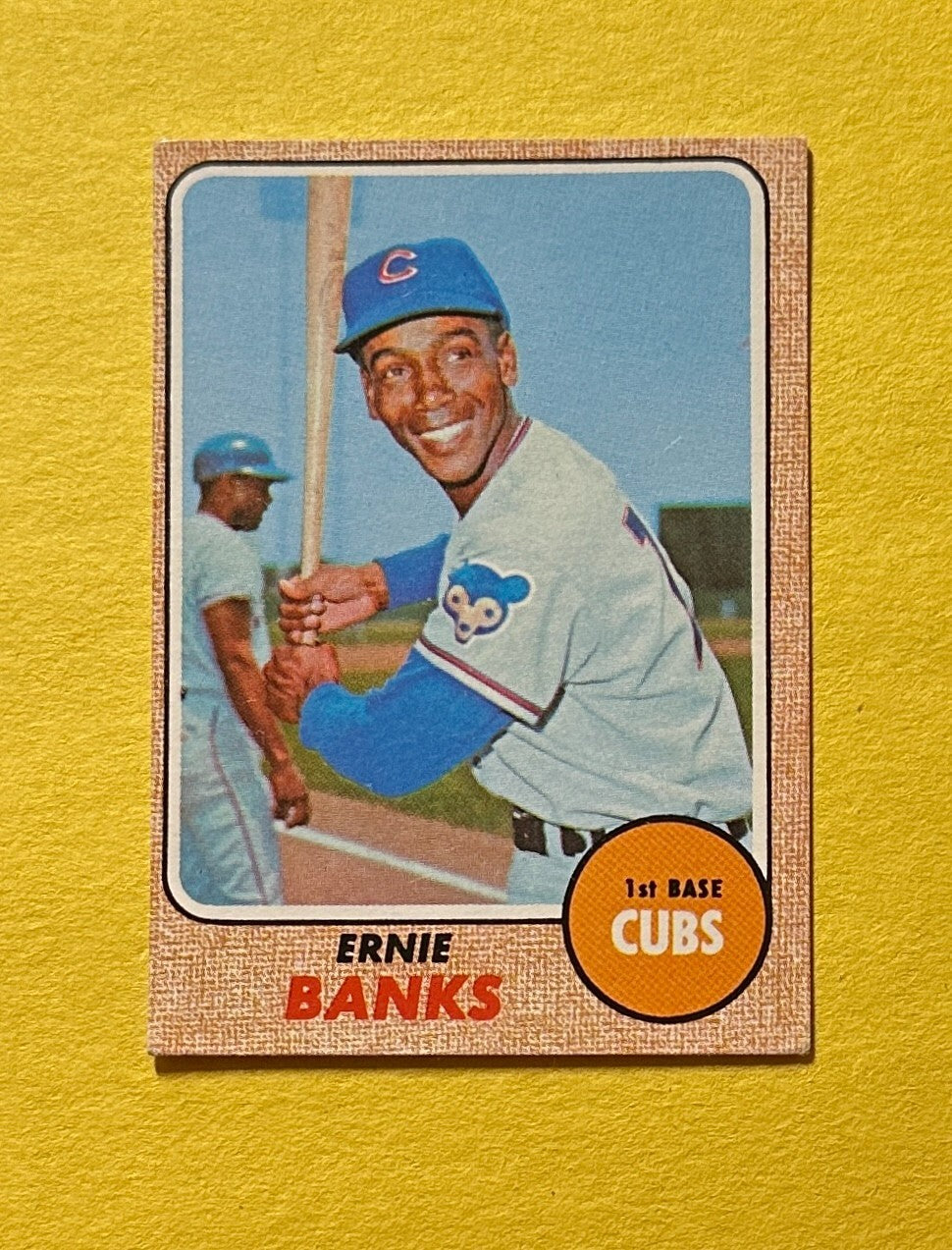 1968 TOPPS ERNIE BANKS #355 CUBS HOF