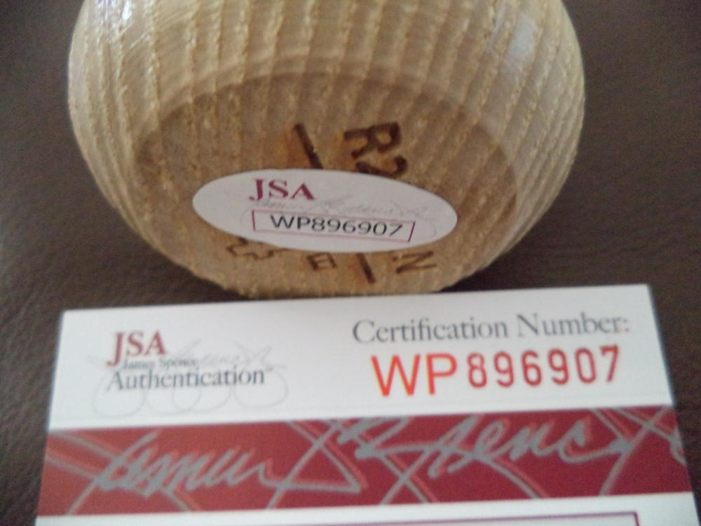 FRANCISCO MEJIA CLEVELAND INDIANS SIGNED NATURAL BIG STICK BAT JSA WP896907