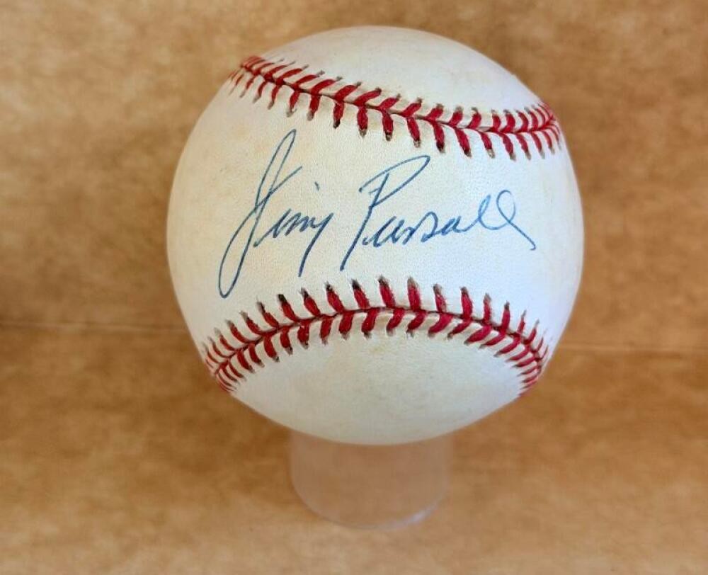 JIMMY PIERSALL INDIANS/RED SOX SIGNED AUTOGRAPHED A.L. BASEBALL BECKETT AUTH