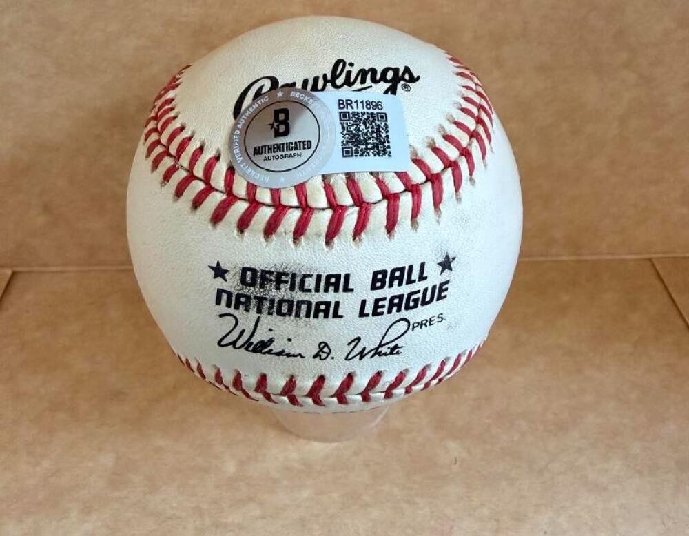FERGIE JENKINS HOF 7/21/91   SIGNED AUTOGRAPHED N.L. BASEBALL BECKETT AUTH