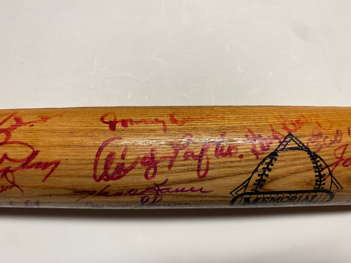 MLB GREATS MULTI SIGNED AUTOGRAPH LV SLUGGER MEMORIAL CLASSICS SPLIT BAT COA *