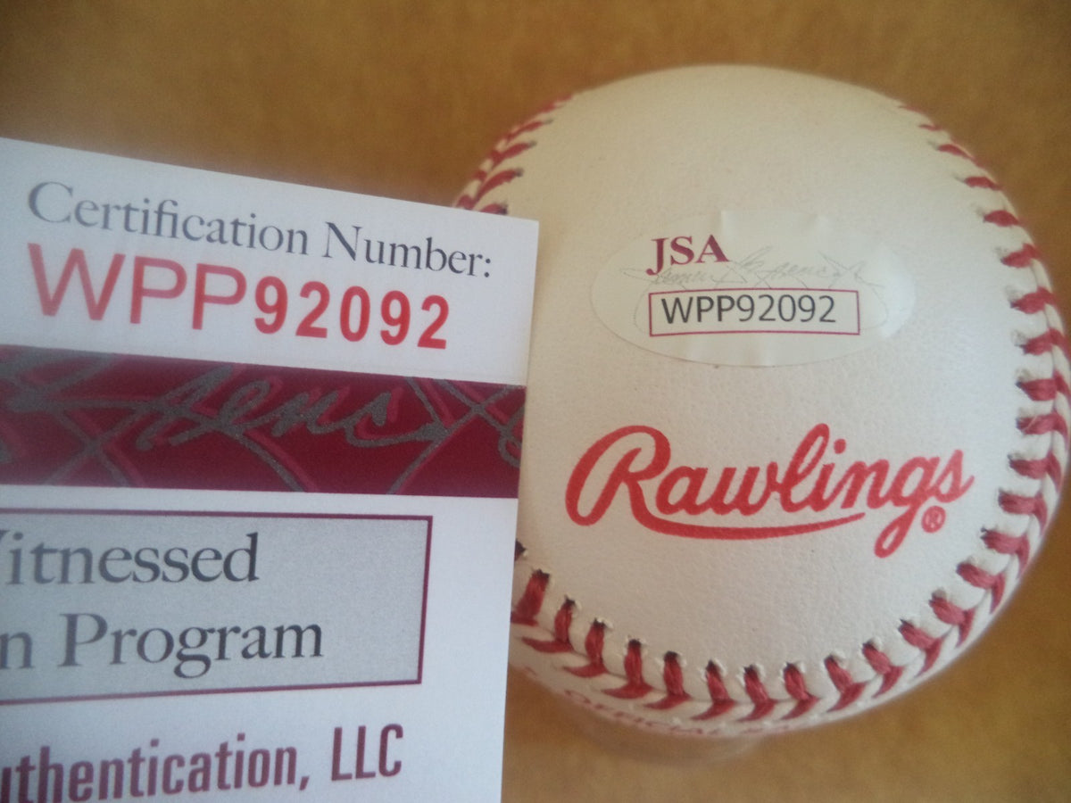 TOMMY LASORDA DODGERS SIGNED AUTO 1988 WORLD SERIES BASEBALL JSA WPP92092