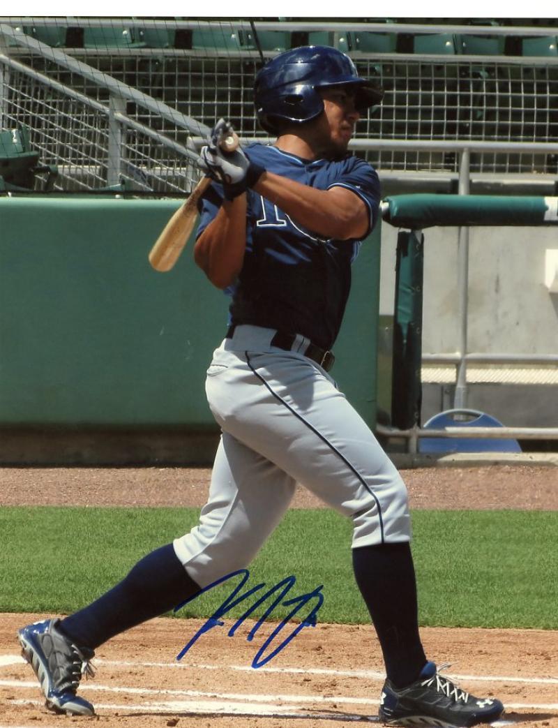 KEAN WONG TAMPA BAY RAYS SIGNED AUTOGRAPHED ACTION 8X10 PHOTO W/COA 
