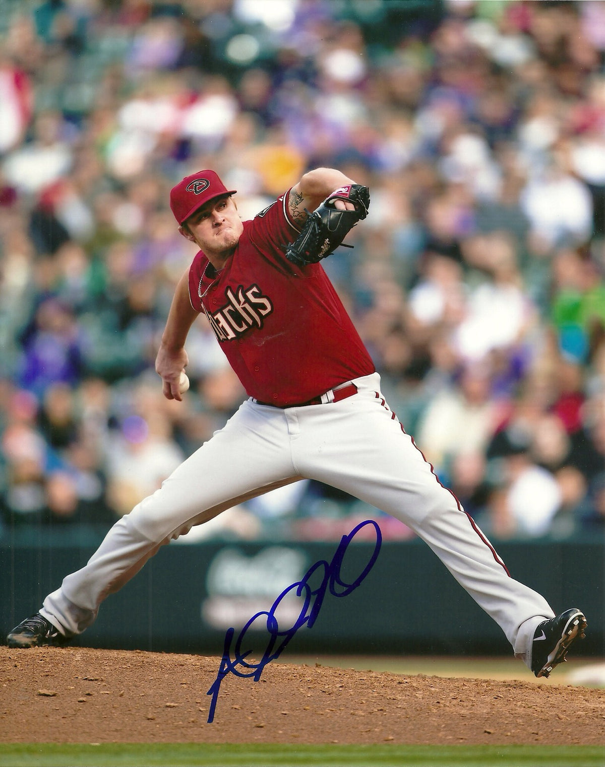 ADDISON REED ARIZONA DIAMONDBACKS SIGNED AUTOGRAPHED 8x10 PHOTO W/COA