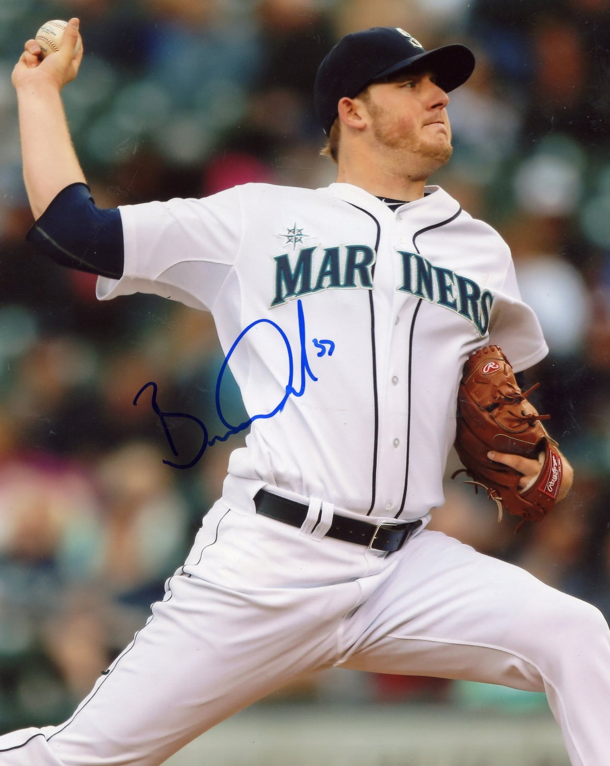 BRANDON  MORROW  SEATTLE  MARINERS  #37   AUTOGRAPHED    SIGNED  8X10  PHOTO