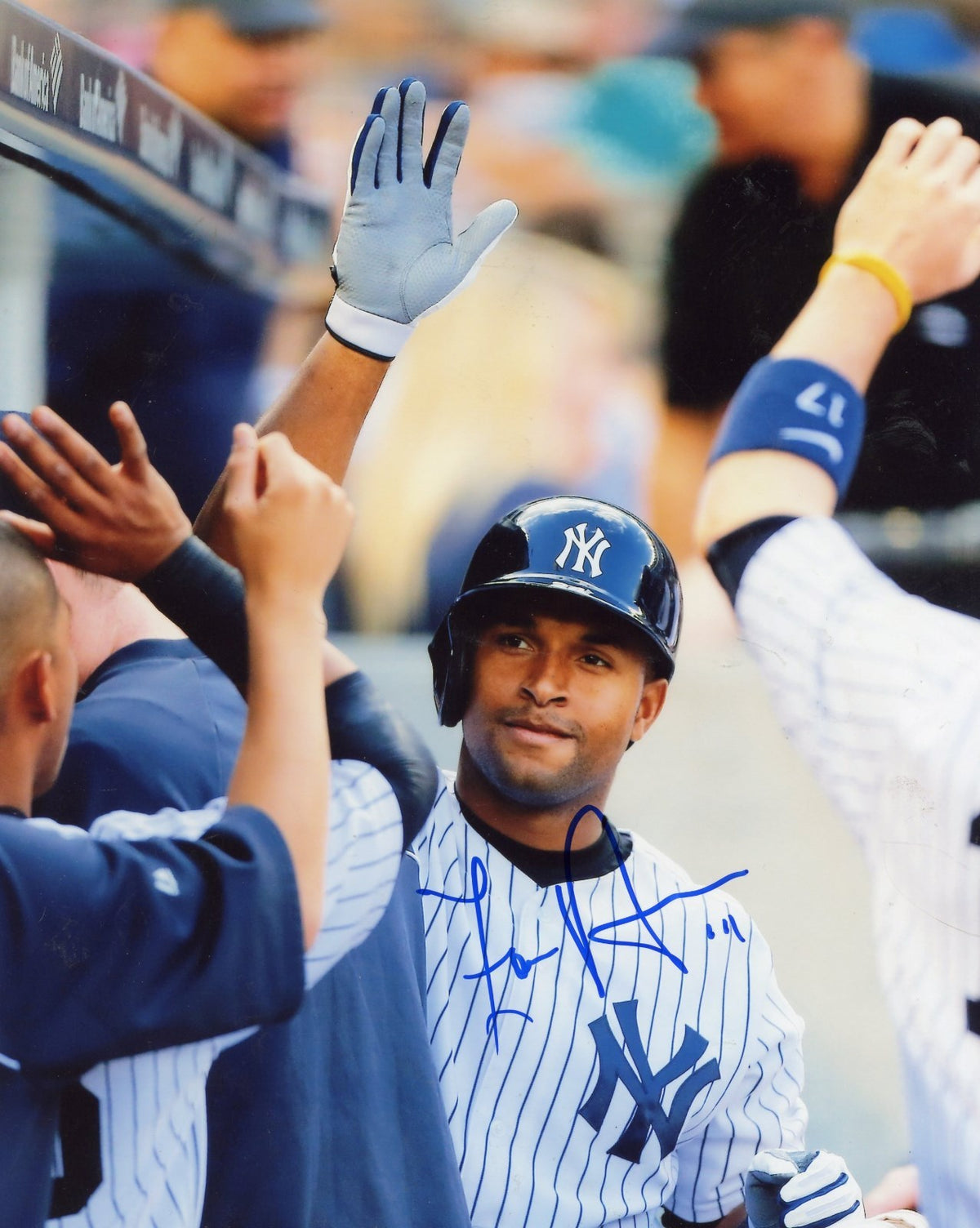 ZOILO  ALMONTE   HIGH  5    NEW YORK  YANKEES   AUTOGRAPHED  SIGNED  8X10  PHOTO