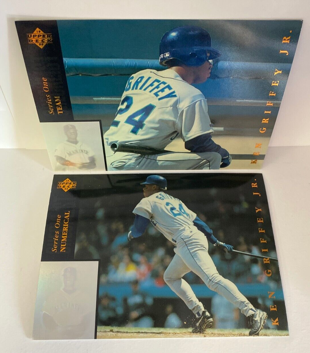 2PC SET 1994 UPPER DECK KEN GRIFFEY JR SEATTLE MARINERS JUMBO CARD CHECKLIST