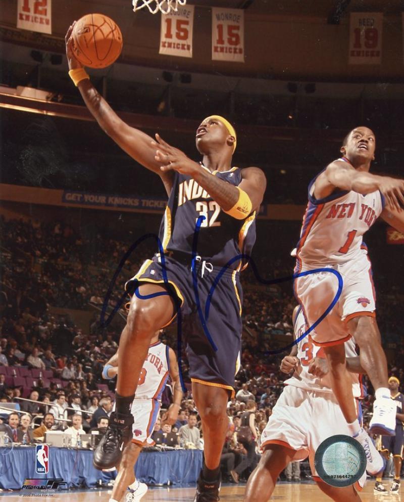 AL HARRINGTON INDIANA PACERS SIGNED AUTOGRAPHED 8X10 PHOTO W/COA