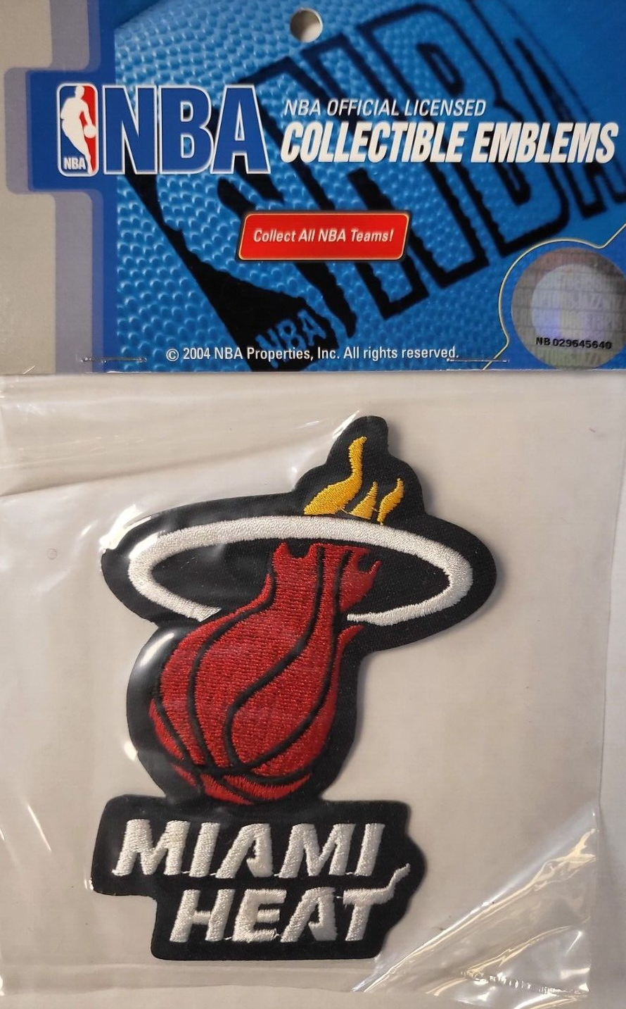 NBA BASKETBALL COLLECTIBLES MIAMI HEAT TEAM LOGO EMBLEM PATCH NEW