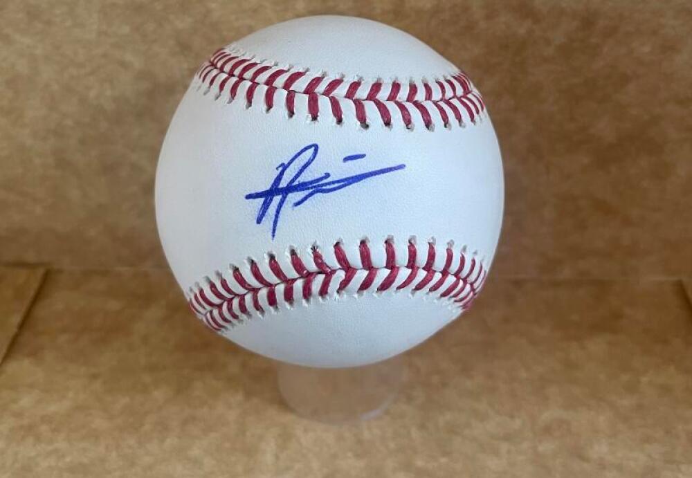 JOHAN ROJAS PHILLIES "SWEET SPOT" SIGNED AUTOGRAPHED M.L. BASEBALL BECKETT AUTH