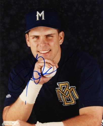 JEFF CIRILLO MILWAUKEE BREWERS SIGNED 8X10 PHOTO W/COA